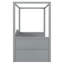 Lit de jour simple à baldaquin en bois avec 2 tiroirs, conception élégante et rangement compact pour les chambres modernes-688715238