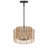 Arnesha 4-E12 9W Boho Rattan Farmhouse Dimmable Pendant Light Fixture