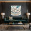 Nautique, dollars de sable gris, art mural sur toile-320689545