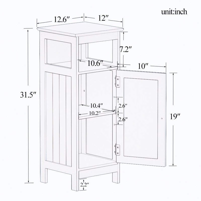 Pisa Iron Freestanding Bathroom Cabinet