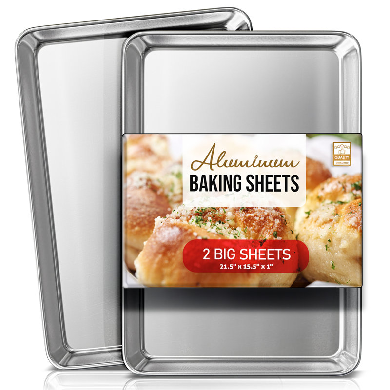 Joytable Non-Stick Aluminized Steel Quarter Sheet Pan Set, 4, 13" x 9.5" x 1"