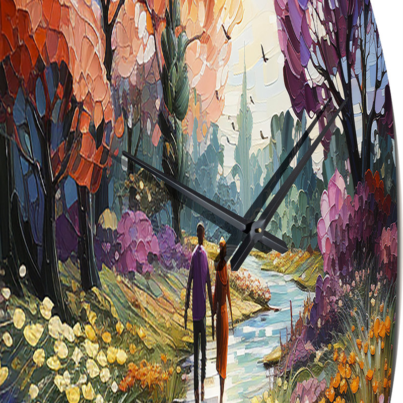 Crady - Horloge murale paysage romantique, Moyenne