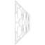 Panneau de lambris H 36 1/4 po x l 94 1/2 po x P 3/8 po