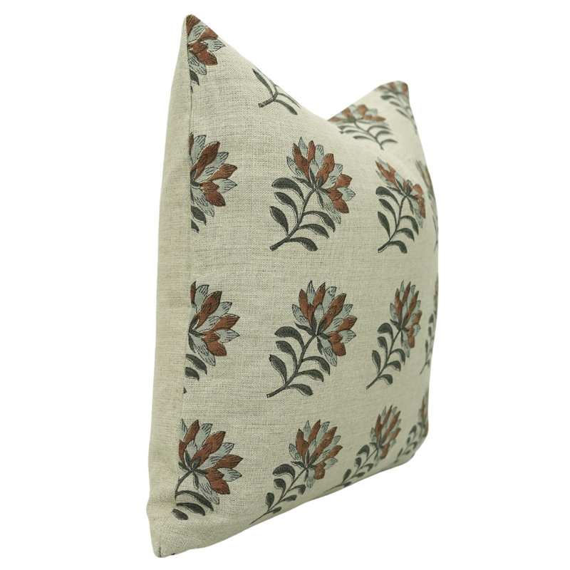 Housse de coussin intérieur / extérieur Floral Linen, H 22 po x l 22 po