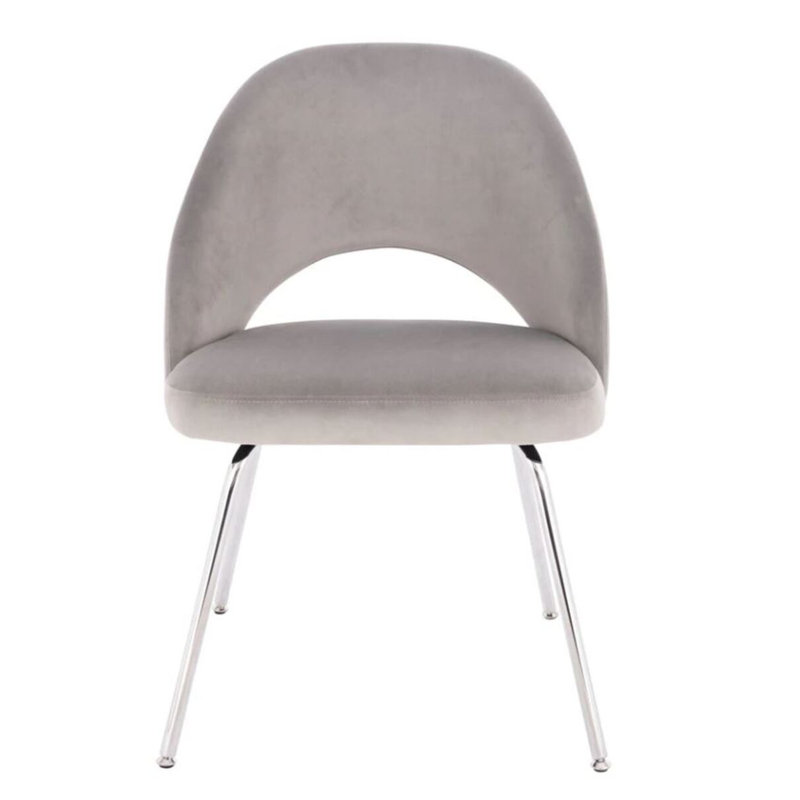 Sandy Chrome Chair, Gray, 2