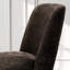 Chaises de salle à manger à dossier haut, revêtues de chenille, avec pieds en bois massif, hauteur d'assise de 45,7 cm (18 pouces).-133632339