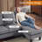 68.5 In. W Square Arm Corduroy L-Shaped 3-Seat Sofa With Storage Ottoman-117529803