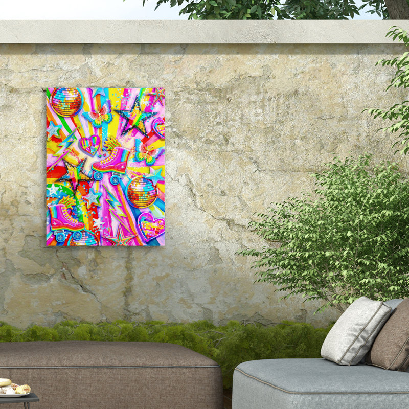 Toile d'extérieur Jess Stempel Rainbow Rays, H 14 po x l 19 po