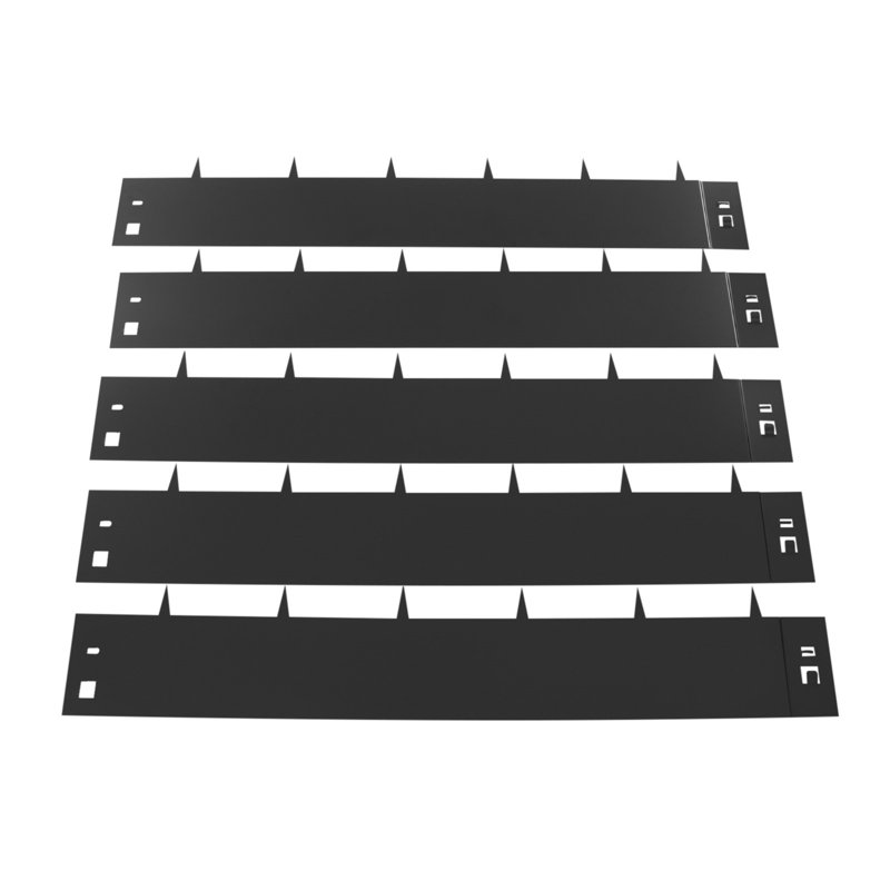 Bordure de jardin, Noir, H 6,6 po x l 39 po