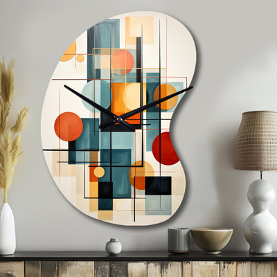 Lehrer - Boom Shape Multi-Color Wall Clock - Unique Shape