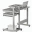 Poste de travail d'ordinateur double taille, gris-1169677446