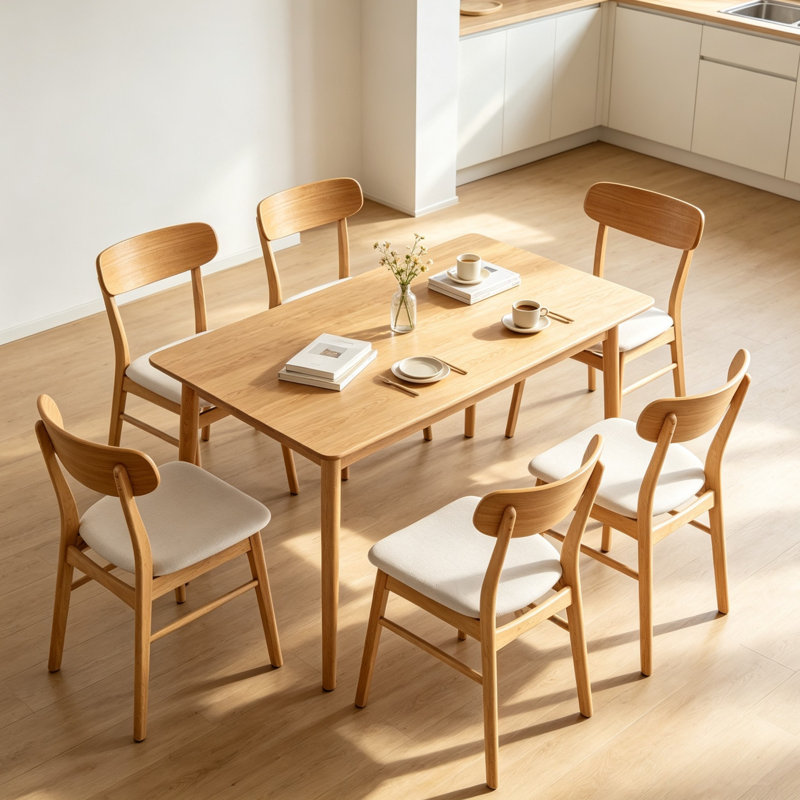 Chaises de salle à manger Hoopes, 6, Beige