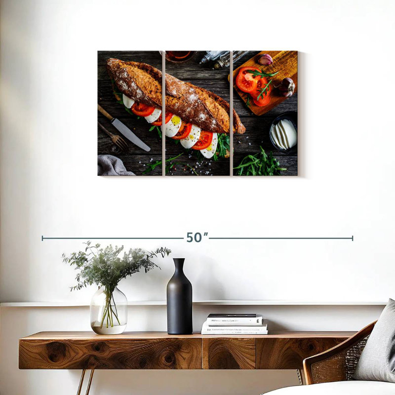 Yarlin Caprese Salad On Baguette, 20" H x 33" W