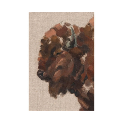 Tiled Bison II by Jacob Green - Wrapped Canvas Painting