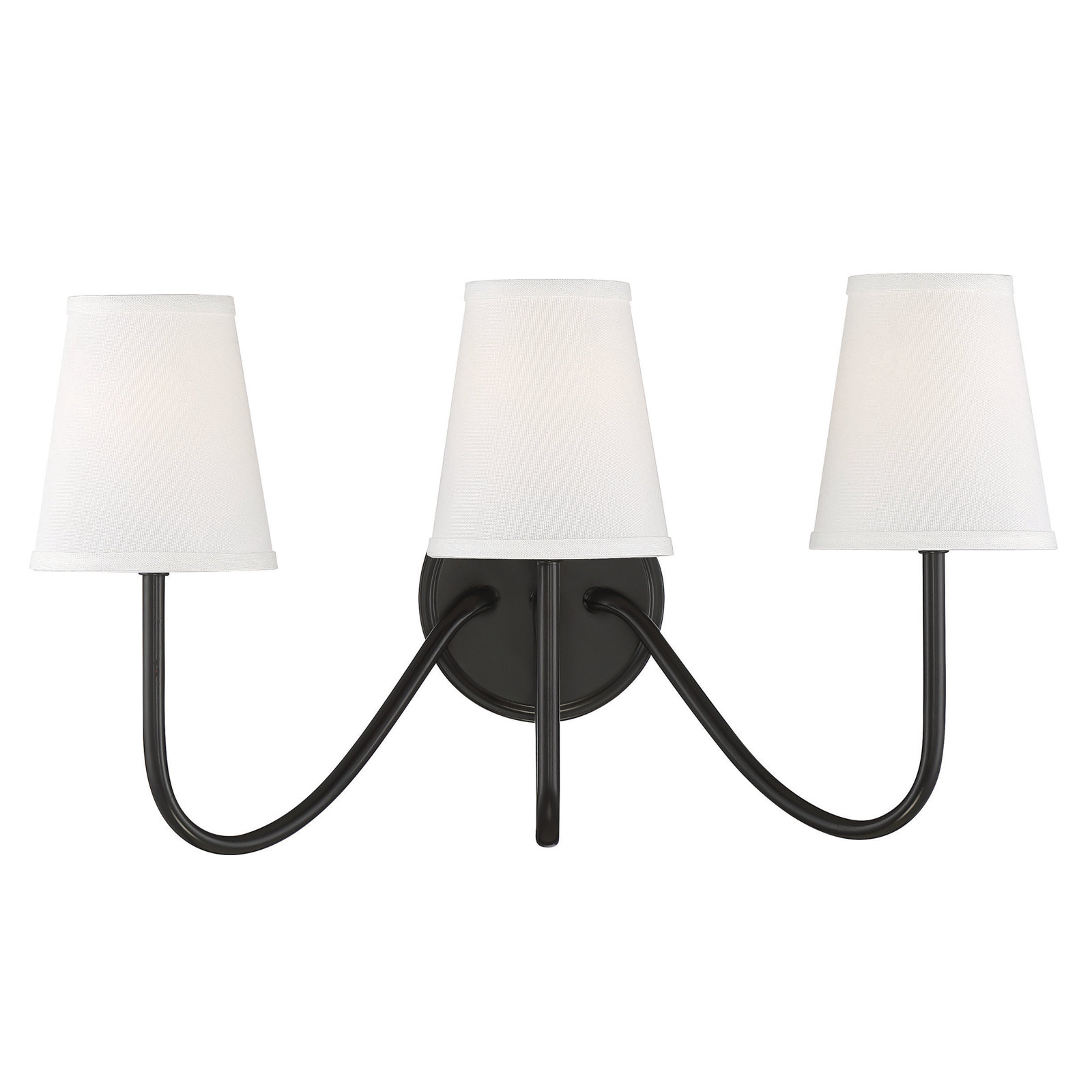 Mariposa 3 - Light Dimmable Armed Sconce, Oil Rubbed Bronze