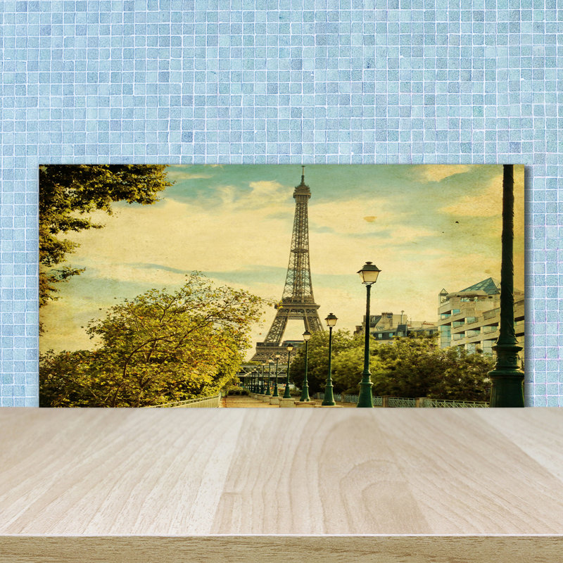 Danaiya 50cm W x 100cm L Glass Peel and Stick Panel