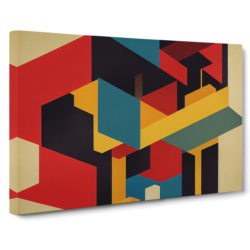 Suprematism Abstract Art Vol.5 - Wrapped Canvas, 35cm H x 50cm W x 3cm D