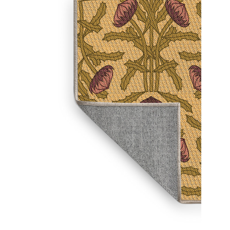 Tapis 100% à motif lavable à la machine 2989, Rectangle 5 pi x 7 pi