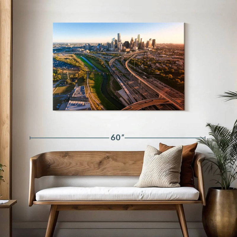 Horizon urbain de Sirci à Houston, H 30 po x l 45 po