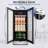 15" Beverage Refrigerator 130 Can Built-in Beer Cooler with Two Handle and Reversible Hinge