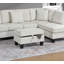 Ensemble de canapé modulaire 3 pièces RAF Chaise LAF avec repose-pieds beige et velours côtelé pour salon moderne-1504009657
