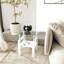 Ensemble de 2, table basse moderne en verre trempé, table de bout, table carrée-275560782-275560783-275560881