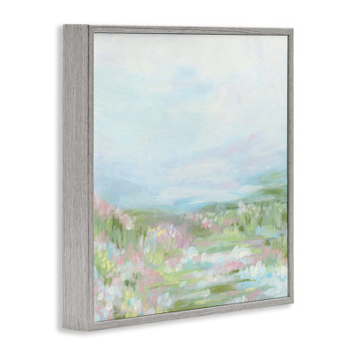 Art giclée encadré gris pastel par June Erica Vess