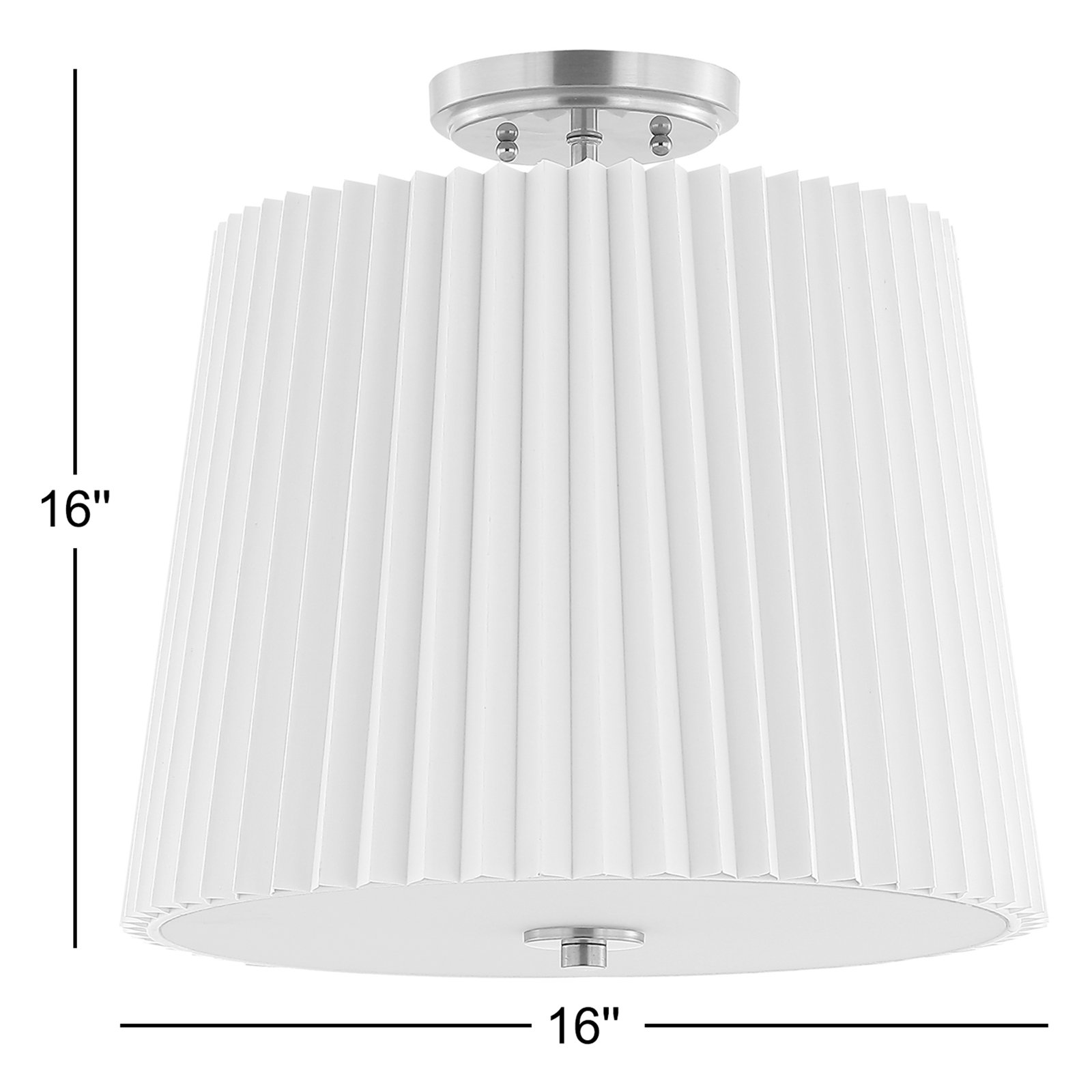 Anish 3 Light Cotton Semi Flush Mount