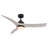  North Bend 52 in. Matte Bronze Indoor Outdoor Rod Mount Ceiling Fan with Washed Ash Blades, Dimmable Integrated LED Light Kit and Remote Control Included, 6 Speed Energy Efficient DC Motor
