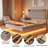 Floating Bed Frame, With LED Lights & USB Charging Station, Headboard-2079474073-2079474149