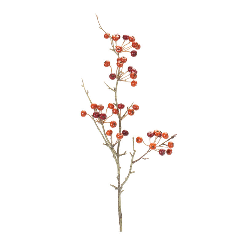 Berry Arrangement, 27.25" H x 4" W x 4" D, Red/Orange