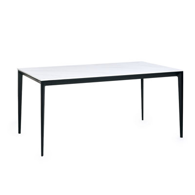 Dagon Stone Top Metal Base Dining Table