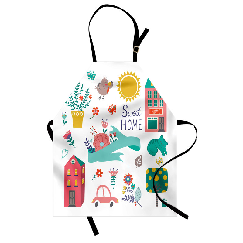 No Pattern Bib Apron