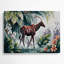 Faune, Okapi, art mural gris en métal-1599529243
