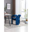 Ensemble de 2 fauteuils d'appoint / de salle à manger / de chaise de bar en tissu de velours de conception contemporaine (velours bleu marine)-1096403910-1096403930-1096403948