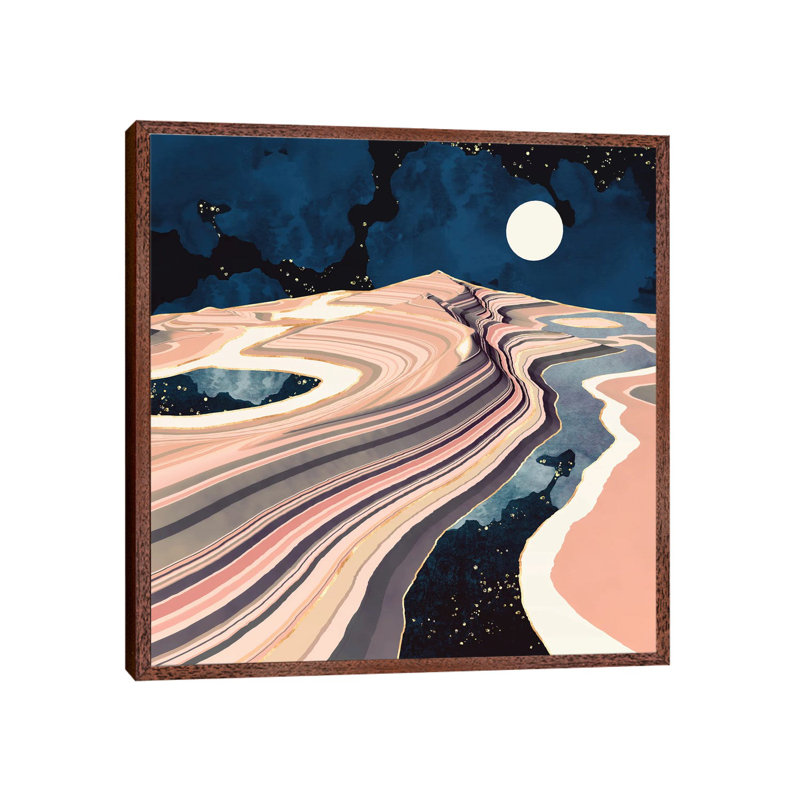 Desert Reflection - Print on Canvas, Classic Brown Wood Framed, 45.72 cm H x 45.72 cm W