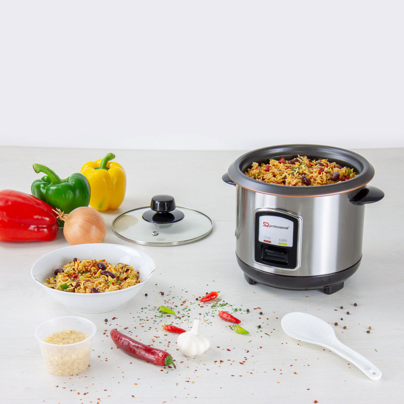 SQ Professional Lustro 0.8L Stainless Steel Rice Cooker