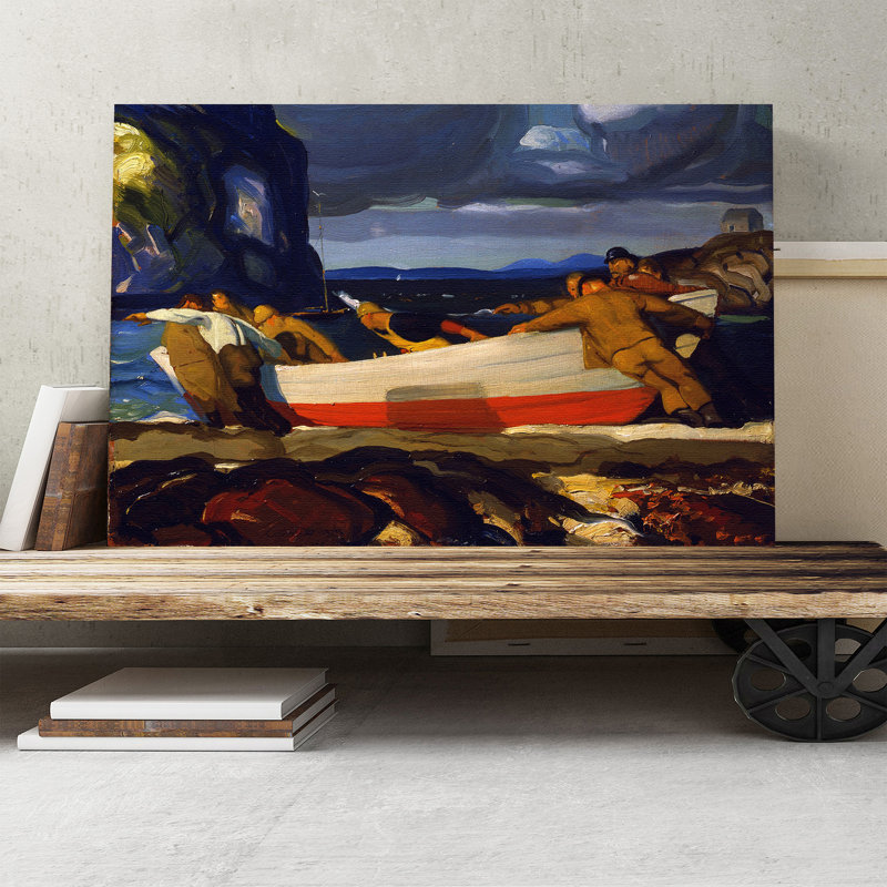 George Bellows - Wrapped Canvas Painting, 35cm H x 50cm W