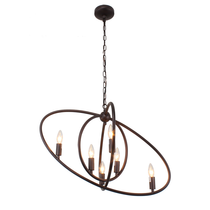 Lustre géométrique 6 lumières unique Morethampstead