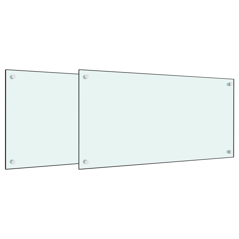 Chalfont Glass Peel and Stick Panel, 80 x 40 cm, white