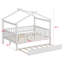 Lit maison avec lit gigogne-406374378