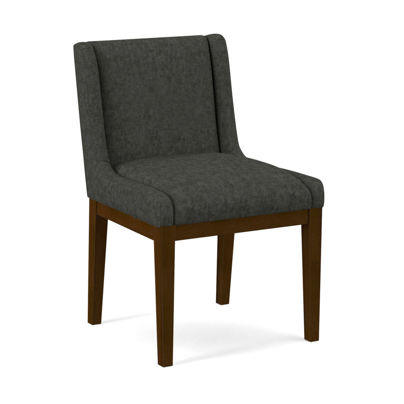 Upholstered Dining Chair, Pecan, Evolution Caribou