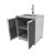 Blue Sky Outdoor Living 30'' 2 Door Outdoor Kitchen Cabinet for Kitchen Sink 1 Modular Outdoor Kitchen Cabinet