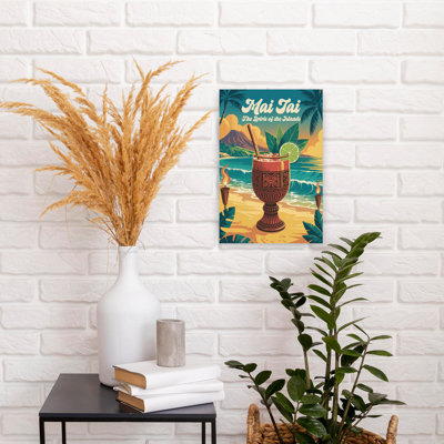 Mai Tai Island Escape by Andreas Magnusson - Wrapped Canvas Print