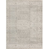 Hand-Knotted High-Quality Gray and Ivory Area Rug
