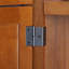 Armoire de coin 72 po avec 8 portes - Gardez vos articles organisés de couleur chêne pour la salle à manger