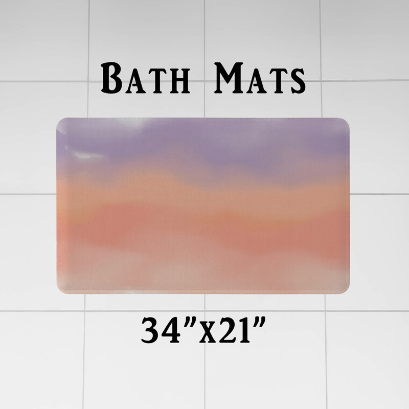 Rideau de douche avec tapis de bain, H 72 po x l 70 po