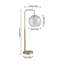 Montandon  Contemporary Arc Arm Metal Table Lamp