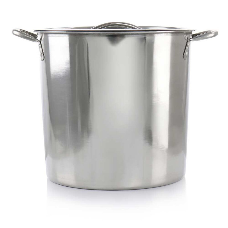 Gibson Everyday Whittington 12-quart Stainless Steel Stock Pot With Lid – Large Capacity, Nonstick Interior, Even Heat Distribution For Soups, Broths & Stews