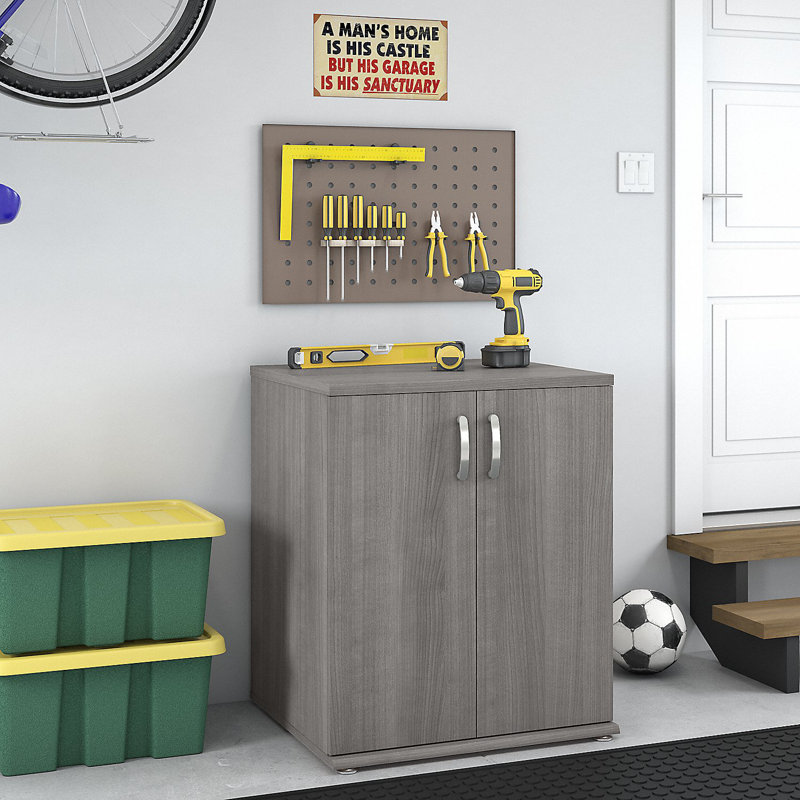 Garage 28" W x 25" D Storage Cabinet, Platinum Gray